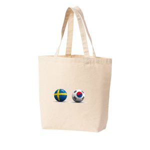 에코백 토트백 스웨덴 한국 국기 스톡홀름 다양한색상 전사이즈