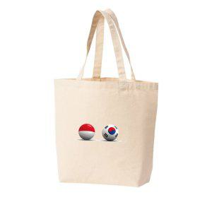 에코백 토트백 인도네시아 한국 발리 국기 다양한색상 전사이즈
