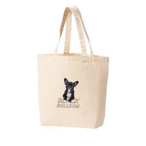 에코백 토트백 블랙불독 BULLDOG 강아지 다양한색상 전사이즈