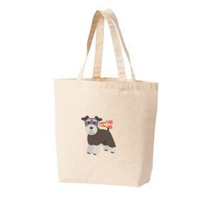 에코백 토트백 미니어처 슈나우저 강아지 다양한색상 전사이즈