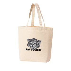 에코백 토트백 고양이 AWESOME CAT 다양한색상 전사이즈