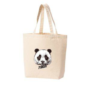 에코백 토트백 panda 얼굴 bear china 다양한색상 전사이즈