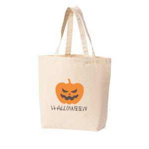 에코백 토트백 호박 할로윈 가면 마스크 유령 다양한색상 전사이즈