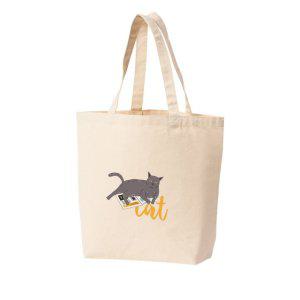 에코백 토트백 CAT 신문 휴식 냥이 고양이 다양한색상 전사이즈