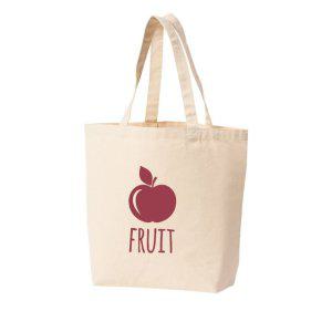 에코백 토트백 사과 FRUIT 과일 애플 로고 다양한색상 전사이즈
