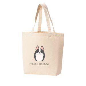 에코백 토트백 프렌치불독 FRENCH BULLDOG 다양한색상 전사이즈