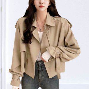가을자켓 재킷 더블단추 크롭기장 정장자켓 가을재킷 여자자켓 여성가을자켓 데일리 오버핏재킷