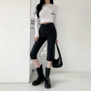 슬랙스여성바지 여자슬랙스 바나이 치마바지 5부