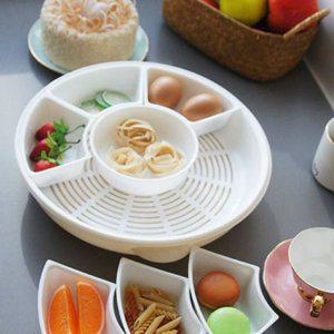 월남쌈접시 파티접시 구절판 구절판파티접시 원형월남쌈접시