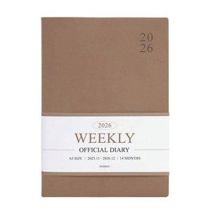 업무용 위클리 다이어리 2026 A5 스케줄러 날짜형 25절 주간 일정표