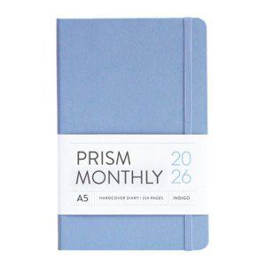 프리즘 월간 스케줄러 2026 A5 다이어리 밀키블루 날짜형