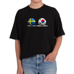 기능성 반팔티셔츠 스웨덴 한국 국기 스톡홀름그림 다양한색상 전사이즈