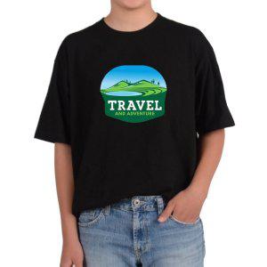 기능성 반팔티셔츠 여행 모험 산악 호수 트래블그림 다양한색상 전사이즈