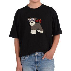 기능성 반팔티셔츠 미니어처 슈나우저 강아지 그림 다양한색상 전사이즈