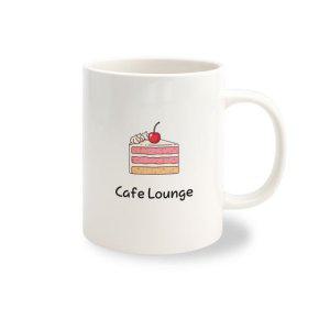 카페 감성 머그컵 주문 제작 조각케이크 1개