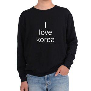 기모맨투맨 코리아 사랑해 러브 KOREA그림 다양한색상 전사이즈