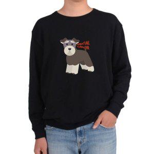 기모맨투맨 미니어처 슈나우저 강아지 그림 다양한색상 전사이즈