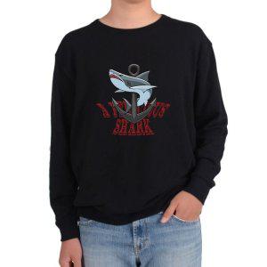 기모맨투맨 상어 SHARK 닻 해양 상어잡이그림 다양한색상 전사이즈