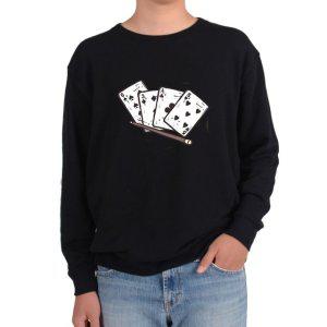 기모맨투맨 카드 포커 카지노 casino 게임그림 다양한색상 전사이즈