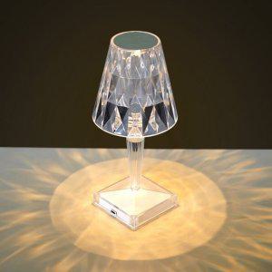 (넥스웨어) 충전식 터치 무선 LED 크리스탈 스탠드 무드등 인테리어 조명