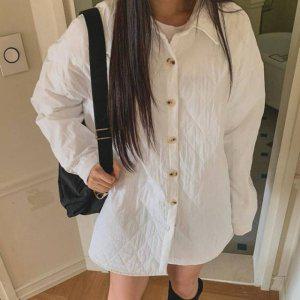 패딩 카라 반팔블라우스 넥블라우스 퍼프블라우스