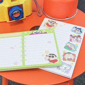 짱구 유선 메모패드 4P 필기 뜯어쓰는 라인 노트패드