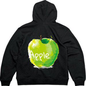 기모후드티 뒷면 아오리 사과 애플그림 다양한색상 전사이즈