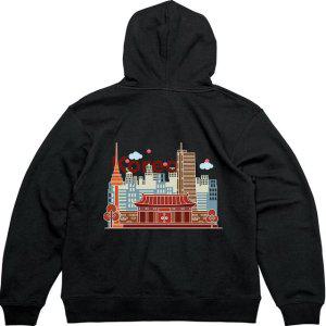 기모후드티 뒷면 대한민국 서울 N타워그림 다양한색상 전사이즈