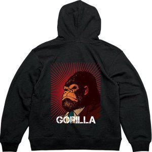 기모후드티 뒷면 GORILLA 고릴라그림 다양한색상 전사이즈