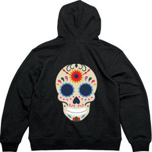 기모후드티 뒷면 할로윈 해골파티 이빨그림 다양한색상 전사이즈