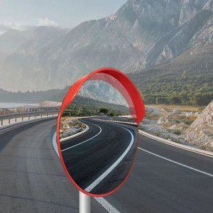 ABS 야외용 원형 광각 반사경 도로 거울 80cm