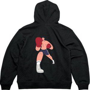 후드집업 뒷면 복싱 챔피언 BOXING그림 다양한색상 전사이즈