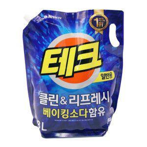 테크 클린앤리프레시 액체세제 리필 1.8L 일반용