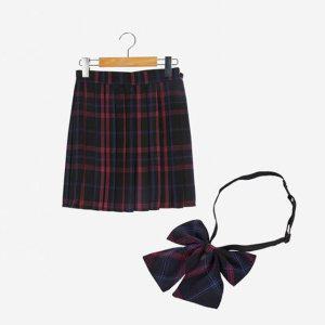 몰 블랙 SET 교복 예쁜 리본타이 여고 치마