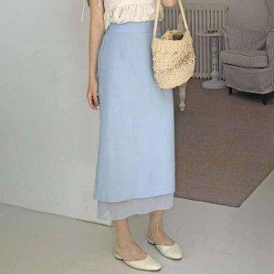 a라인스커트 머메이드스커트 h라인 롱스커트 새