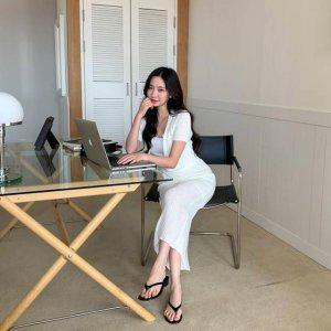 롱 샤스커트 더봄 머메이드스커트 티렌브 온나핏