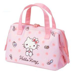 도시락가방 헬로키티 수채 코스메 보냉 런치백 M
