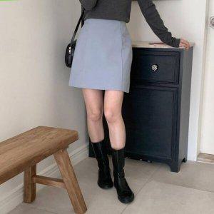 미니 새틴스커트 니트스커트 청치마 호나로 플레