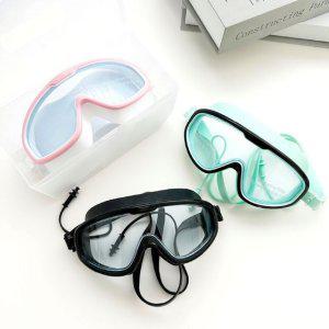 고급 와이드 고글 수영 180도 김서림 물안경
