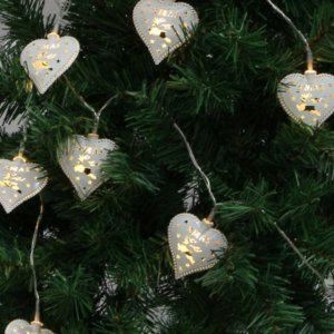 무드등 가랜드전구 LED 줄전구 가랜드 클립 전구 (2m웜색 하트엑스마스) DP40374