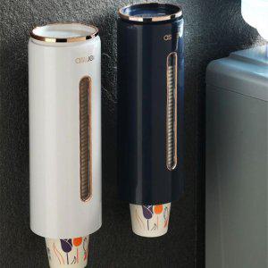 무타공 종이컵 디스펜서 부착식 일회용 컵 보관함 거치대 홀더 정수기 컵걸이 컵꽂이