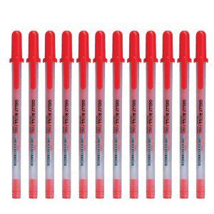 중성 겔펜 젤리롤 파인 0.6mm 레드 필기용품