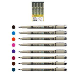 중성펜 컬러 피그마 마이크론 색상 필기구