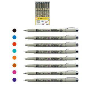 중성펜 피그마 마이크론 필기구 디자인용 팬톤 색상