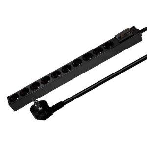 멀티탭 전원 스위치 과부하 방지 전선 콘센트 10구 블랙 1.5M 안전 누전차단