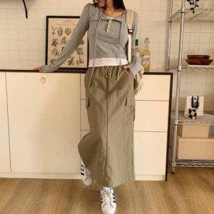 플스커트 롱스커트 온나핏 a라인스커트 머메이드