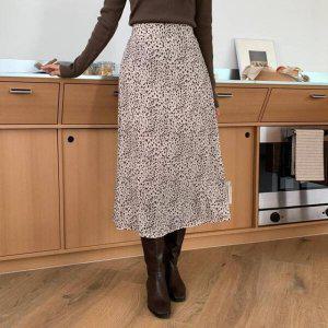 즈리오 롱스커트 쉬폰 청치마 새틴스커트 더봄