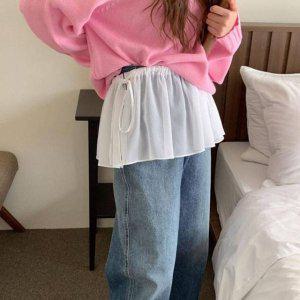 레이어드 스커트 a라인스커트 더봄 미커트 플스