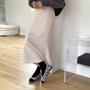 플스커트 무지 더봄 머메이드스커트 피치 루엣피