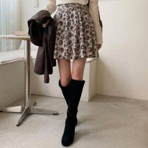 스커트 미니 더봄 머메이드스커트 호피 란덴스